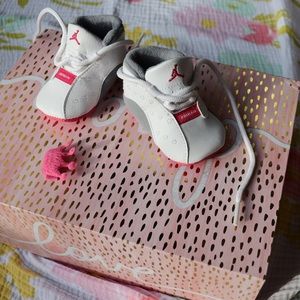 JORDAN Jumpman Pink/White/Grey Sneakers Baby Girl